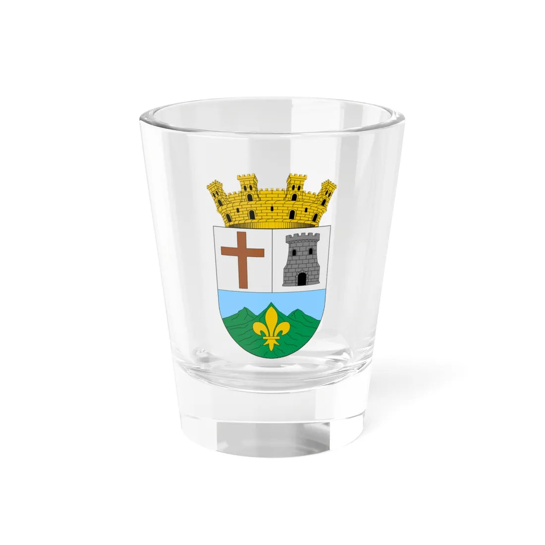 Escudo de Gramalote (Colombia) (Coat of Arms) Shot Glass 1.5oz 1.5oz - Go Mug Yourself