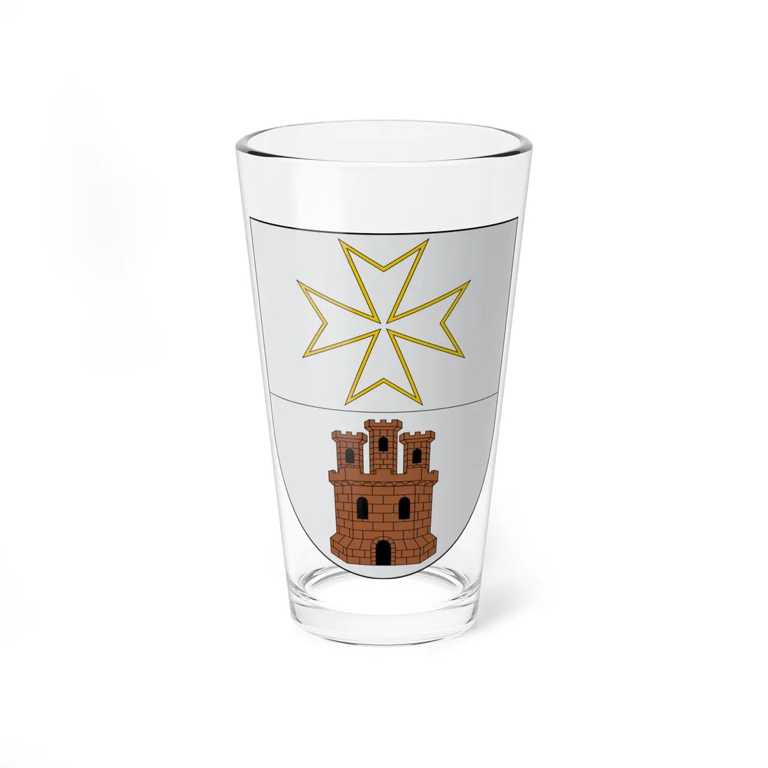 Escudo de Grisén (Spain) (Coat of Arms) Pint Glass 16oz 16oz - Go Mug Yourself
