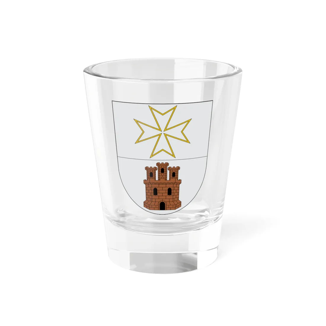 Escudo de Grisén (Spain) (Coat of Arms) Shot Glass 1.5oz 1.5oz - Go Mug Yourself