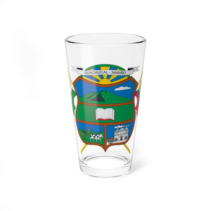 Escudo de Guachucal (Colombia) (Coat of Arms) Pint Glass 16oz 16oz - Go Mug Yourself