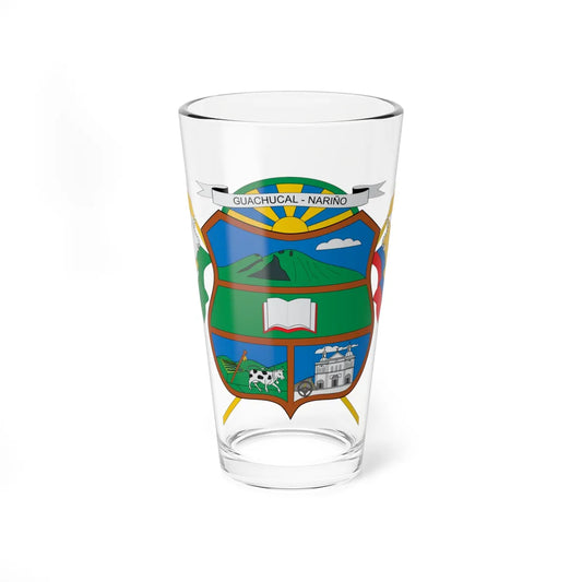 Escudo de Guachucal (Colombia) (Coat of Arms) Pint Glass 16oz 16oz - Go Mug Yourself