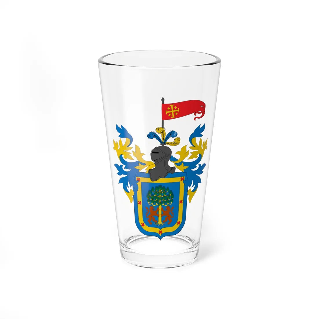 Escudo de Guadalajara México (Costa Rica) (Coat of Arms) Pint Glass 16oz 16oz - Go Mug Yourself