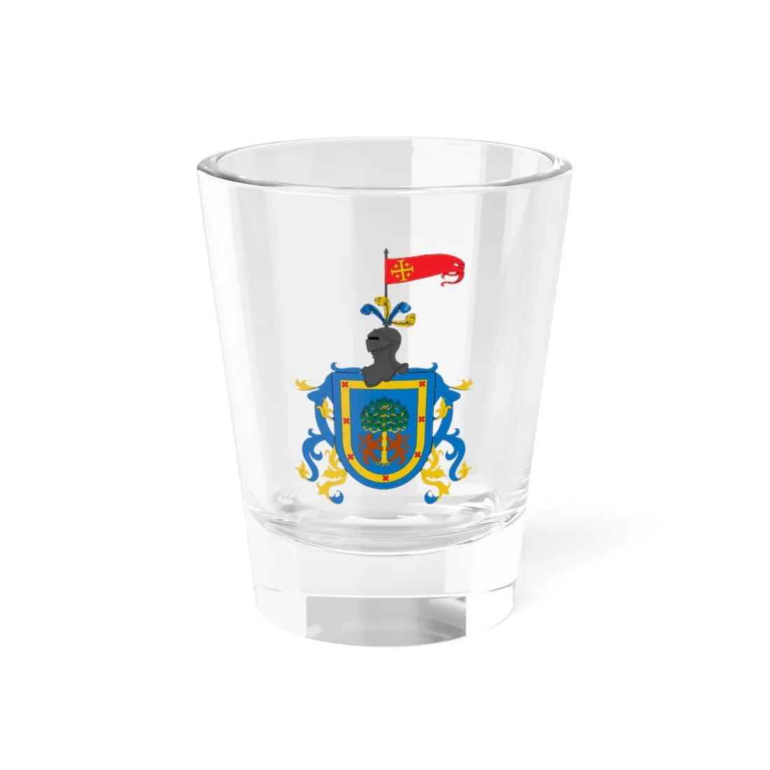 Escudo de Guadalajara y Estado de Jalisco (Mexico) (Coat of Arms) Shot Glass 1.5oz 1.5oz - Go Mug Yourself