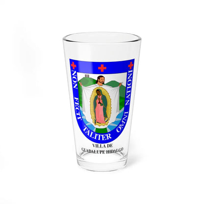 Escudo de Guadalupe Hidalgo (Costa Rica) (Coat of Arms) Pint Glass 16oz 16oz - Go Mug Yourself