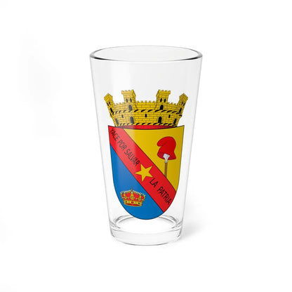 Escudo de Guaduas (Colombia) (Coat of Arms) Pint Glass 16oz 16oz - Go Mug Yourself