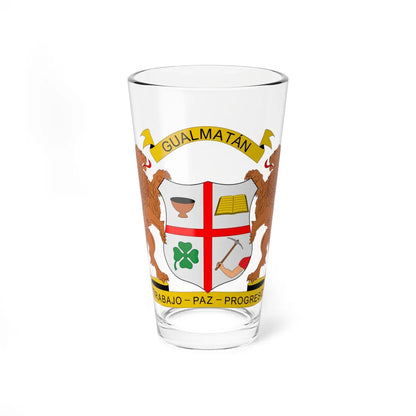 Escudo de Gualmatán (Colombia) (Coat of Arms) Pint Glass 16oz 16oz - Go Mug Yourself