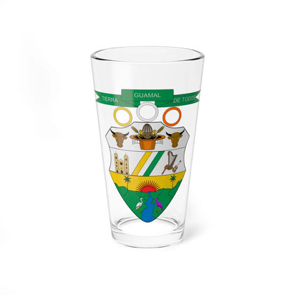 Escudo de Guamal Meta (Colombia) (Coat of Arms) Pint Glass 16oz 16oz - Go Mug Yourself