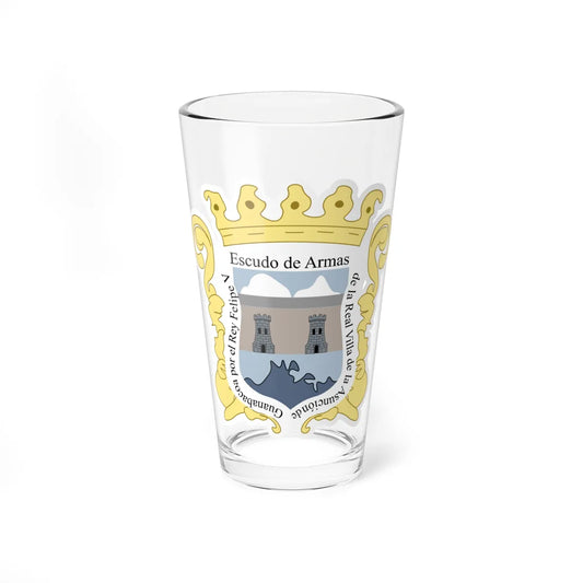 Escudo de Guanabacoa Cuba (Costa Rica) (Coat of Arms) Pint Glass 16oz 16oz - Go Mug Yourself