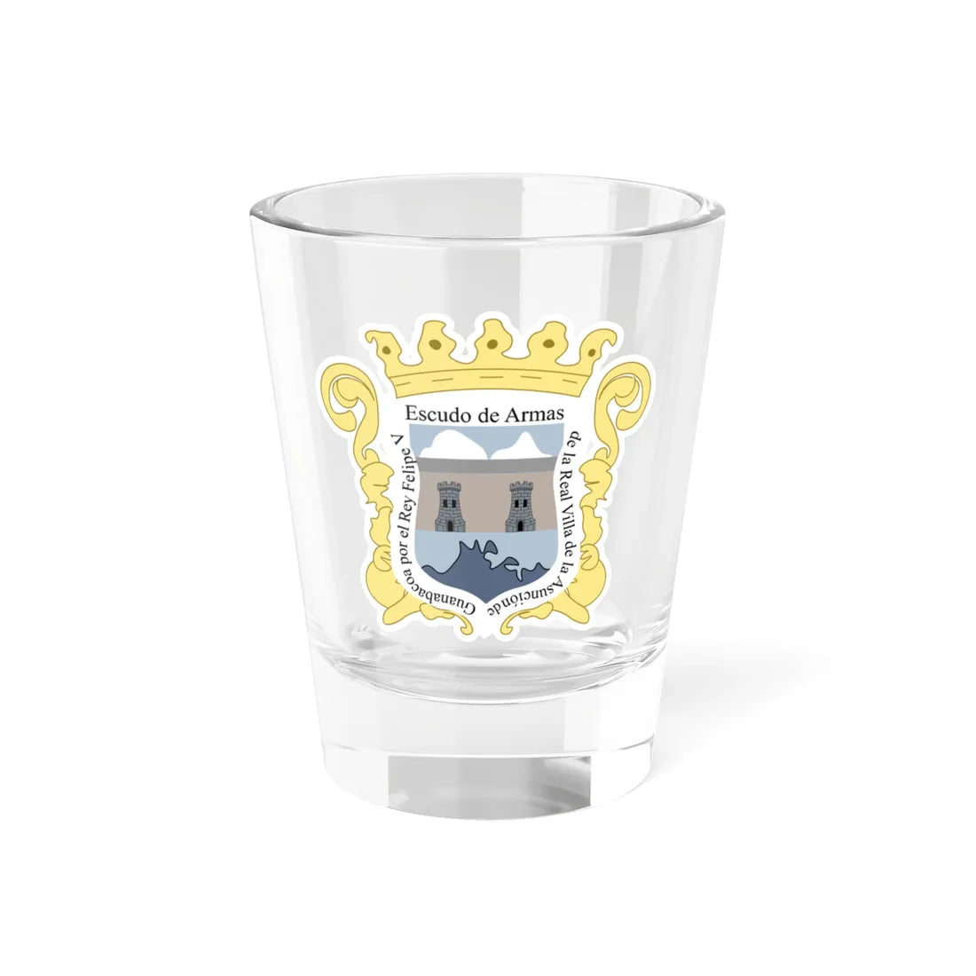 Escudo de Guanabacoa Cuba (Cuba) (Coat of Arms) Shot Glass 1.5oz 1.5oz - Go Mug Yourself