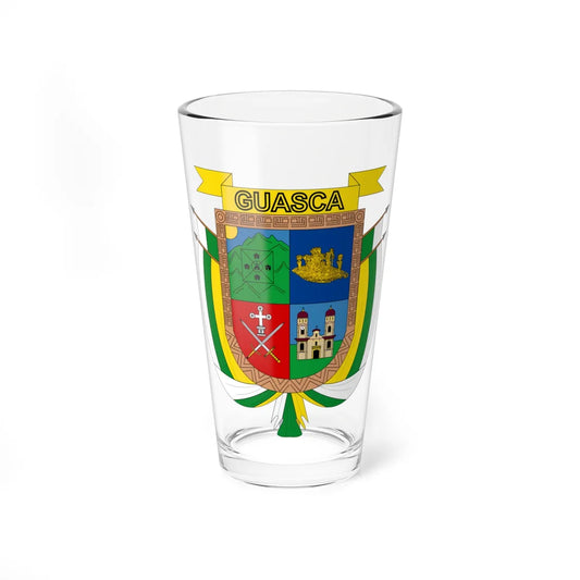 Escudo de Guasca - Cundinamarca (Colombia) (Coat of Arms) Pint Glass 16oz 16oz - Go Mug Yourself
