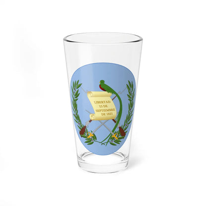 Escudo de Guatemala (Guatemala) (Coat of Arms) Pint Glass 16oz 16oz - Go Mug Yourself