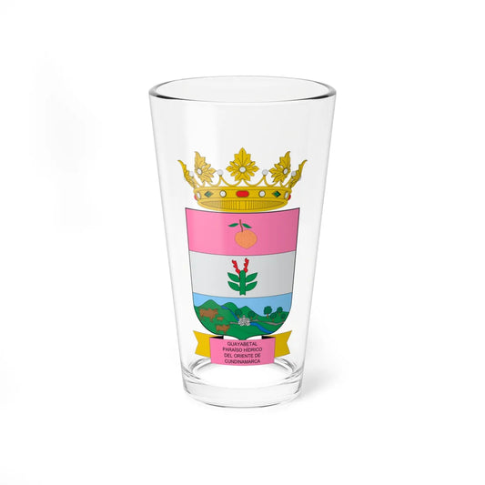 Escudo de Guayabetal (Colombia) (Coat of Arms) Pint Glass 16oz 16oz - Go Mug Yourself
