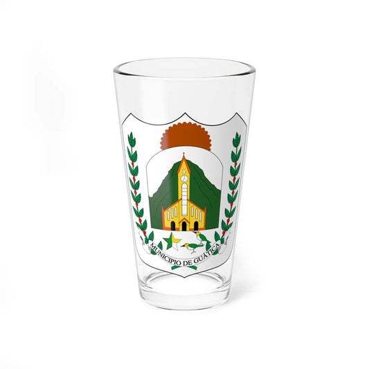 Escudo de Guática - Risaralda (Colombia) (Coat of Arms) Pint Glass 16oz 16oz - Go Mug Yourself