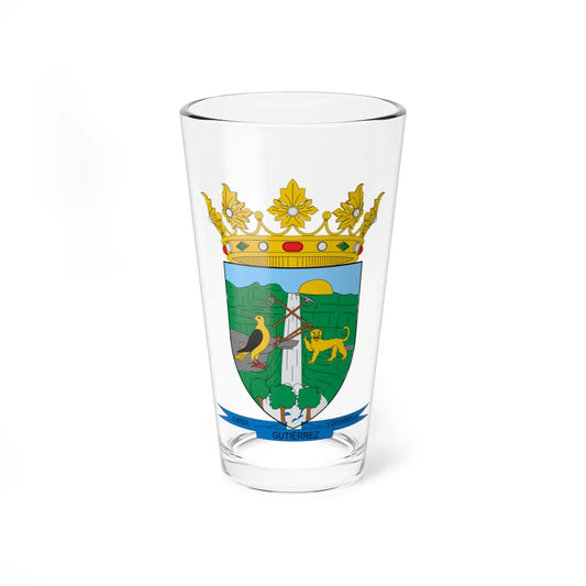 Escudo de Gutiérrez Cundinamarca (Colombia) (Coat of Arms) Pint Glass 16oz 16oz - Go Mug Yourself