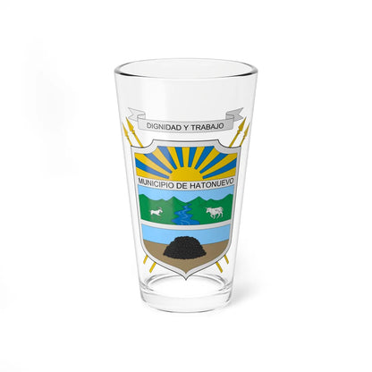 Escudo de Hatonuevo (Colombia) (Coat of Arms) Pint Glass 16oz 16oz - Go Mug Yourself