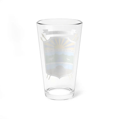 Escudo de Hatonuevo (Colombia) (Coat of Arms) Pint Glass 16oz - Go Mug Yourself