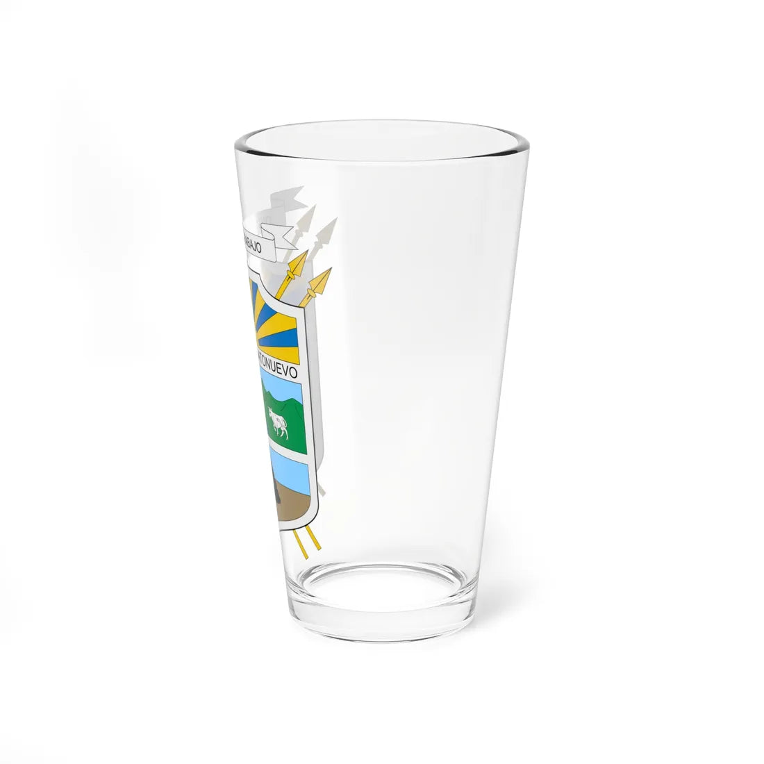 Escudo de Hatonuevo (Colombia) (Coat of Arms) Pint Glass 16oz - Go Mug Yourself