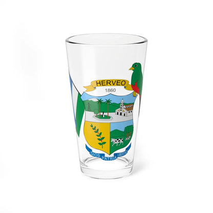 Escudo de Herveo (Colombia) (Coat of Arms) Pint Glass 16oz 16oz - Go Mug Yourself
