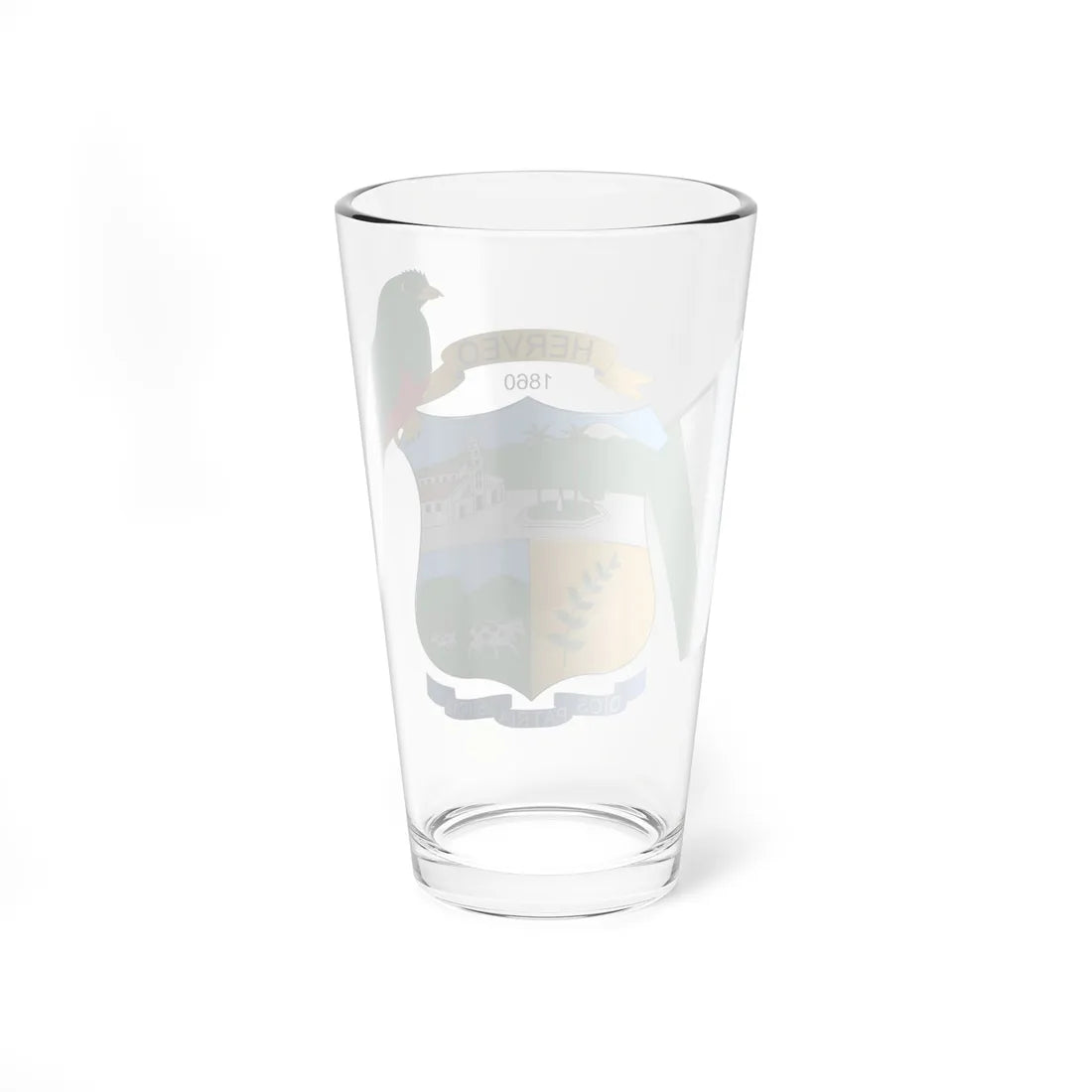 Escudo de Herveo (Colombia) (Coat of Arms) Pint Glass 16oz - Go Mug Yourself