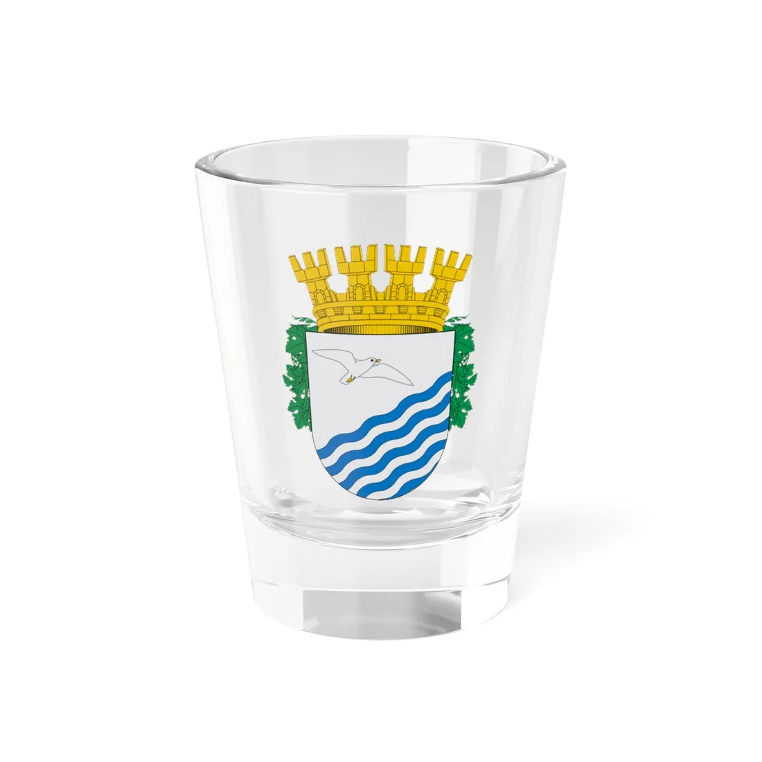 Escudo de Hualañe (Chile) (Coat of Arms) Shot Glass 1.5oz 1.5oz - Go Mug Yourself