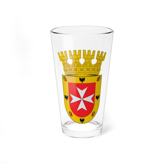 Escudo de Hualqui (Chile) (Coat of Arms) Pint Glass 16oz 16oz - Go Mug Yourself