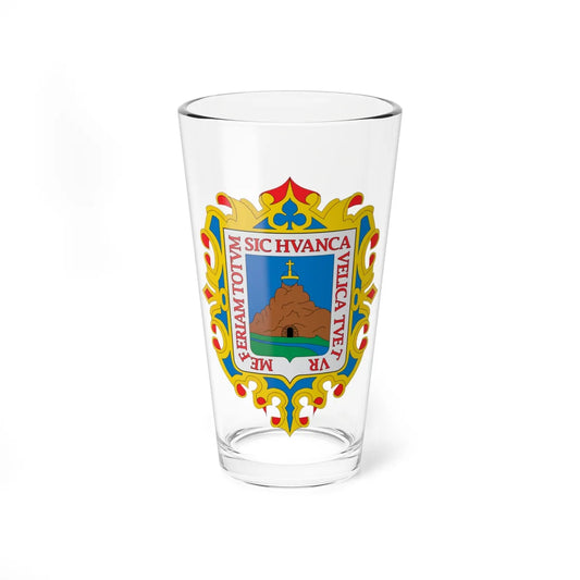 Escudo de Huancavelica (Peru) (Coat of Arms) Pint Glass 16oz 16oz - Go Mug Yourself