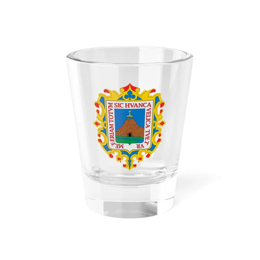 Escudo de Huancavelica (Peru) (Coat of Arms) Shot Glass 1.5oz 1.5oz - Go Mug Yourself