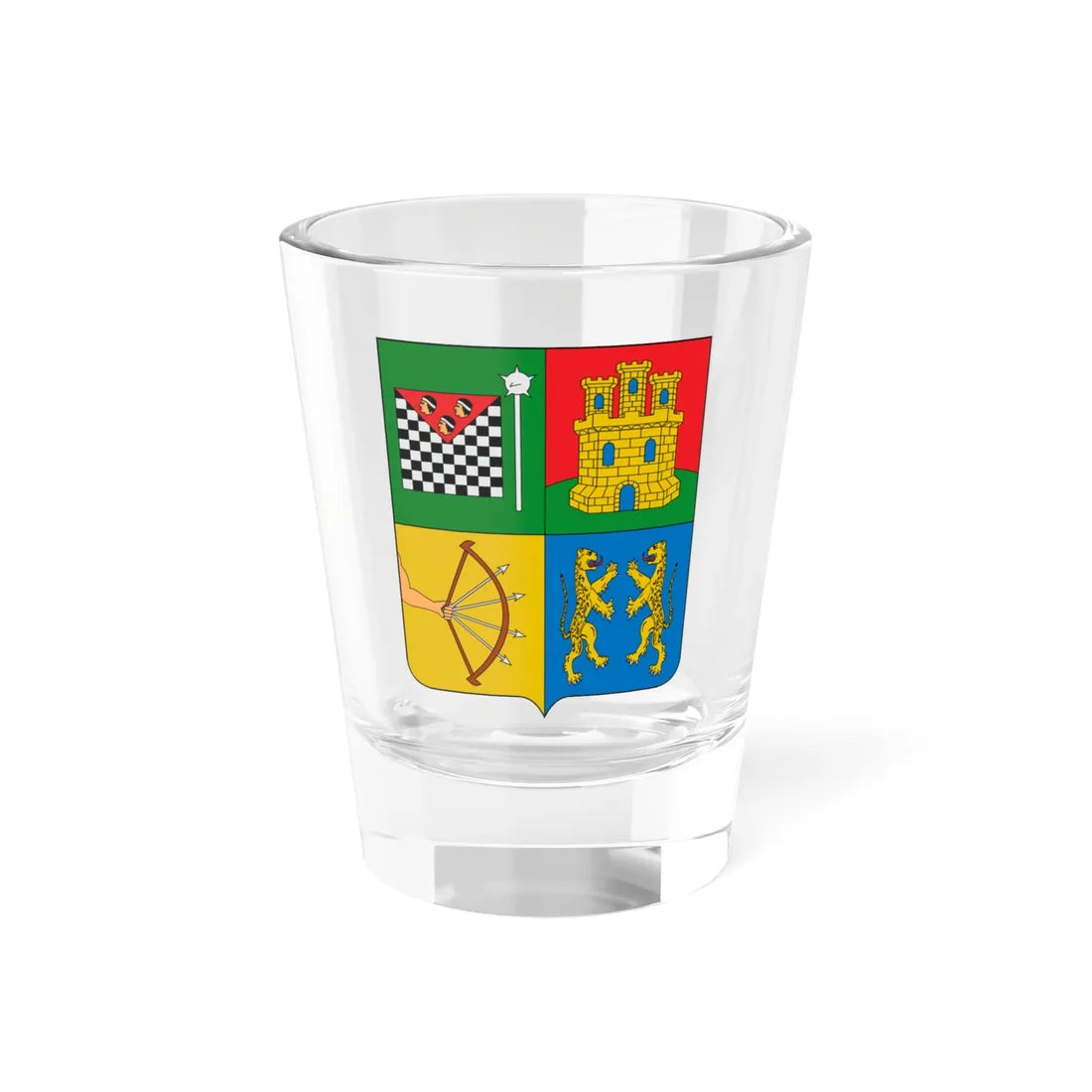 Escudo de Huancayo (Peru) (Coat of Arms) Shot Glass 1.5oz 1.5oz - Go Mug Yourself
