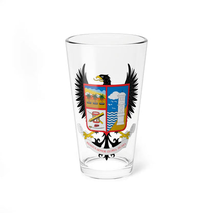 Escudo de Huara (Chile) (Coat of Arms) Pint Glass 16oz 16oz - Go Mug Yourself