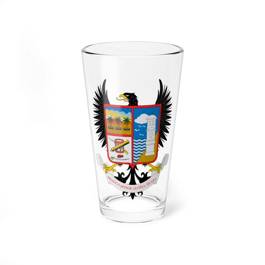 Escudo de Huara (Chile) (Coat of Arms) Pint Glass 16oz 16oz - Go Mug Yourself