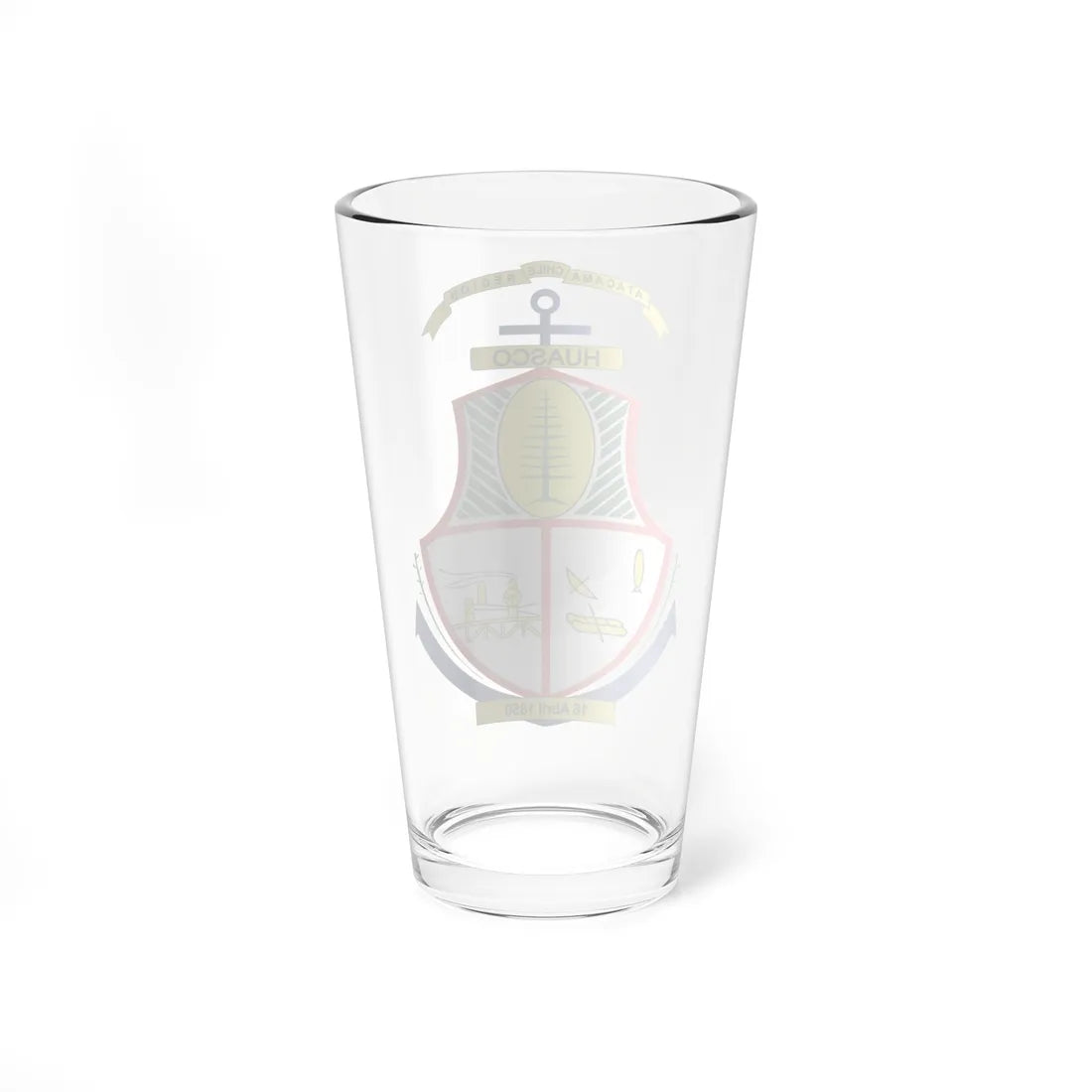 Escudo de Huasco (Chile) (Coat of Arms) Pint Glass 16oz - Go Mug Yourself