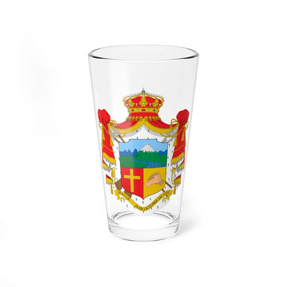 Escudo de Ibagué heráldico (Colombia) (Coat of Arms) Pint Glass 16oz 16oz - Go Mug Yourself