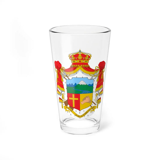 Escudo de Ibagué heráldico (Colombia) (Coat of Arms) Pint Glass 16oz 16oz - Go Mug Yourself
