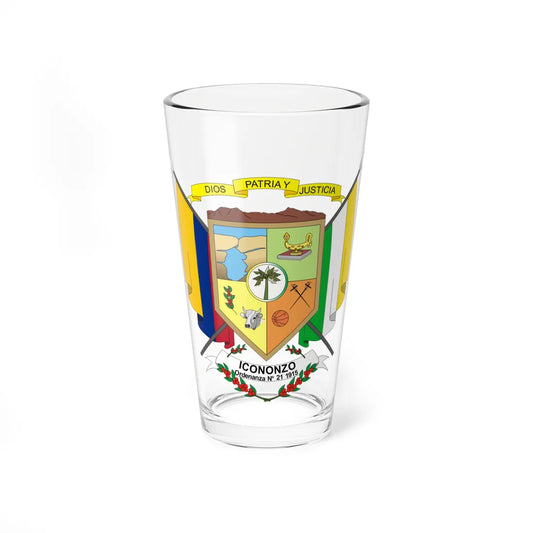 Escudo de Icononzo - Tolima (Colombia) (Coat of Arms) Pint Glass 16oz 16oz - Go Mug Yourself