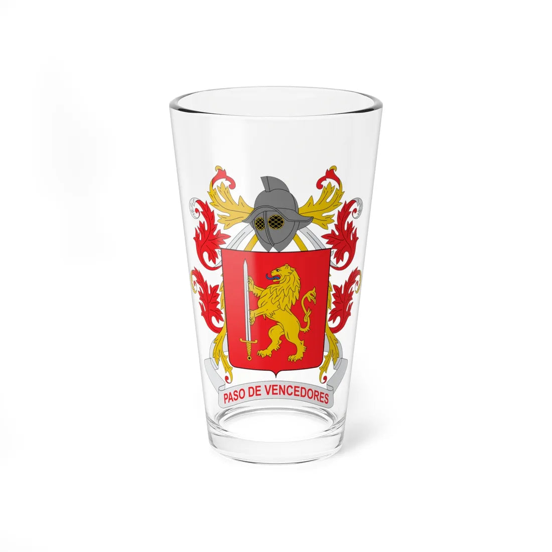 Escudo de Infantería-Colombia (Colombia) (Coat of Arms) Pint Glass 16oz 16oz - Go Mug Yourself