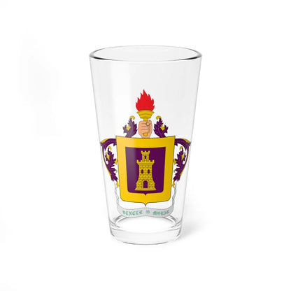 Escudo de Ingenieros Militares-Colombia (Colombia) (Coat of Arms) Pint Glass 16oz 16oz - Go Mug Yourself
