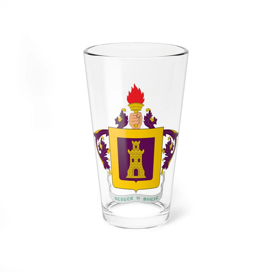 Escudo de Ingenieros Militares-Colombia (Colombia) (Coat of Arms) Pint Glass 16oz 16oz - Go Mug Yourself