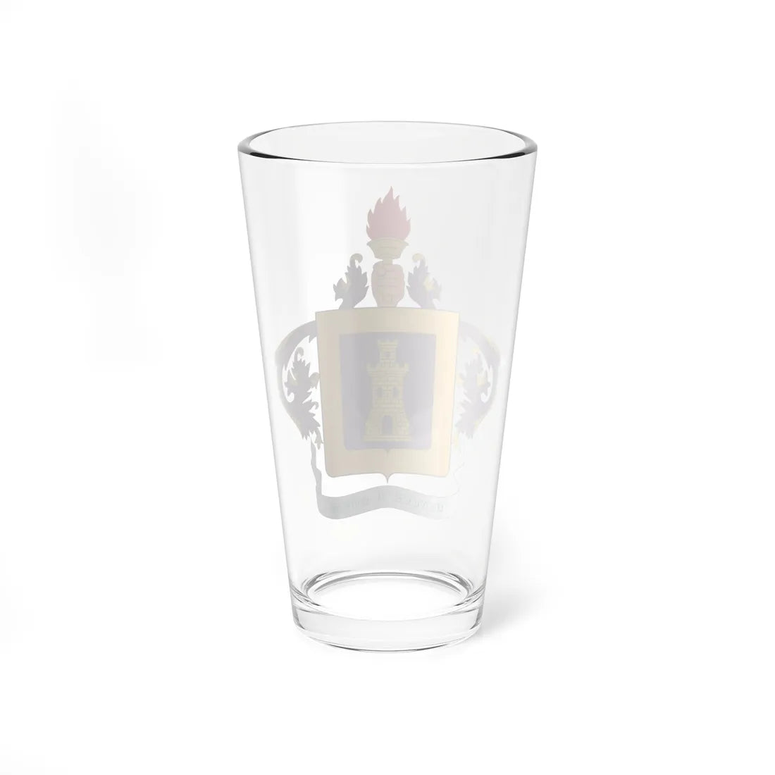 Escudo de Ingenieros Militares-Colombia (Colombia) (Coat of Arms) Pint Glass 16oz - Go Mug Yourself