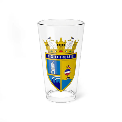 Escudo de Iquique (Chile) (Coat of Arms) Pint Glass 16oz 16oz - Go Mug Yourself