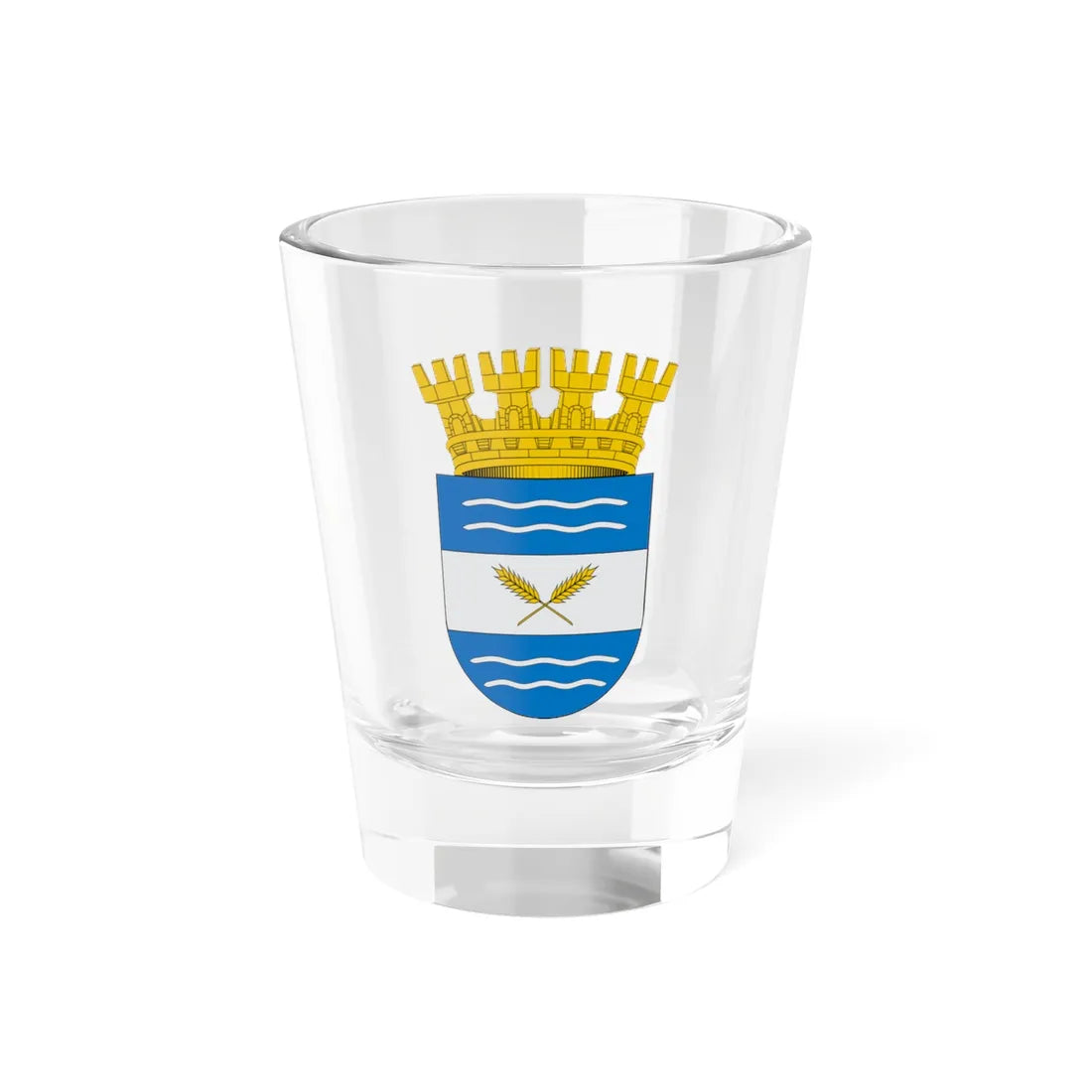 Escudo de Ñiquén (Chile) (Coat of Arms) Shot Glass 1.5oz 1.5oz - Go Mug Yourself