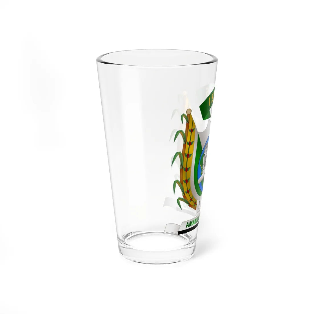 Escudo de Isnos Huila (Colombia) (Coat of Arms) Pint Glass 16oz - Go Mug Yourself