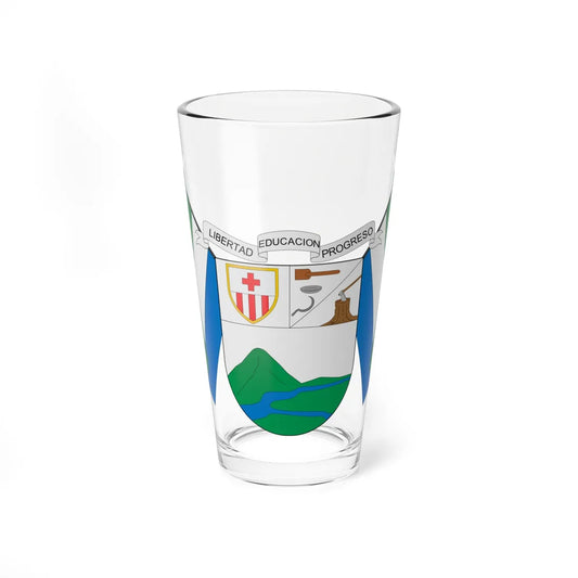 Escudo de Istmina (Colombia) (Coat of Arms) Pint Glass 16oz 16oz - Go Mug Yourself