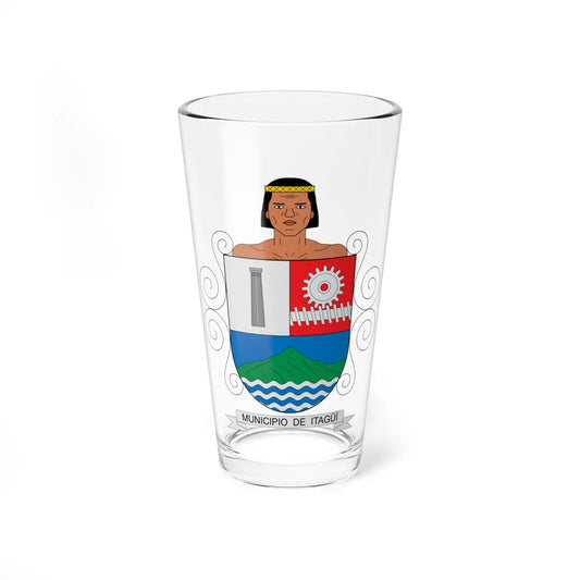 Escudo de Itagüí (Colombia) (Coat of Arms) Pint Glass 16oz 16oz - Go Mug Yourself