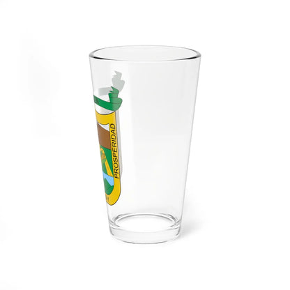 Escudo de Jerusalén Cundinamarca (Colombia) (Coat of Arms) Pint Glass 16oz - Go Mug Yourself
