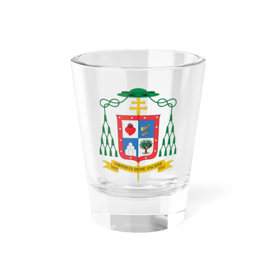 Escudo de Jesús Suárez Párraga (Spain) (Coat of Arms) Shot Glass 1.5oz 1.5oz - Go Mug Yourself
