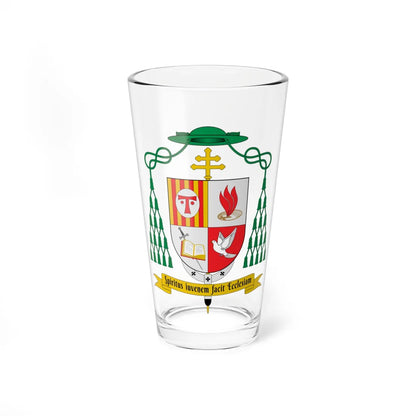 Escudo de Joan Planellas (Spain) (Coat of Arms) Pint Glass 16oz 16oz - Go Mug Yourself