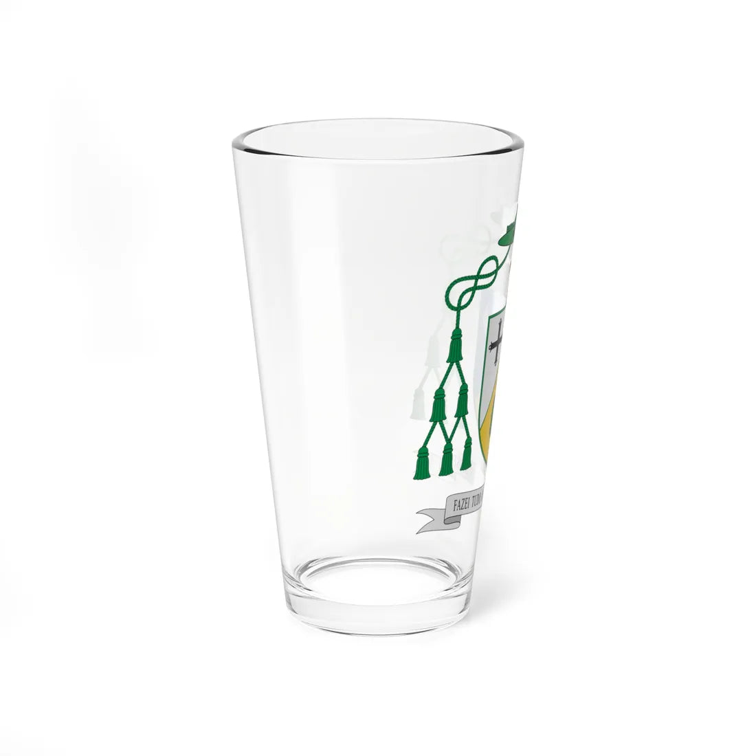 Escudo de Joaquim Carlos Carvalho (Spain) (Coat of Arms) Pint Glass 16oz - Go Mug Yourself