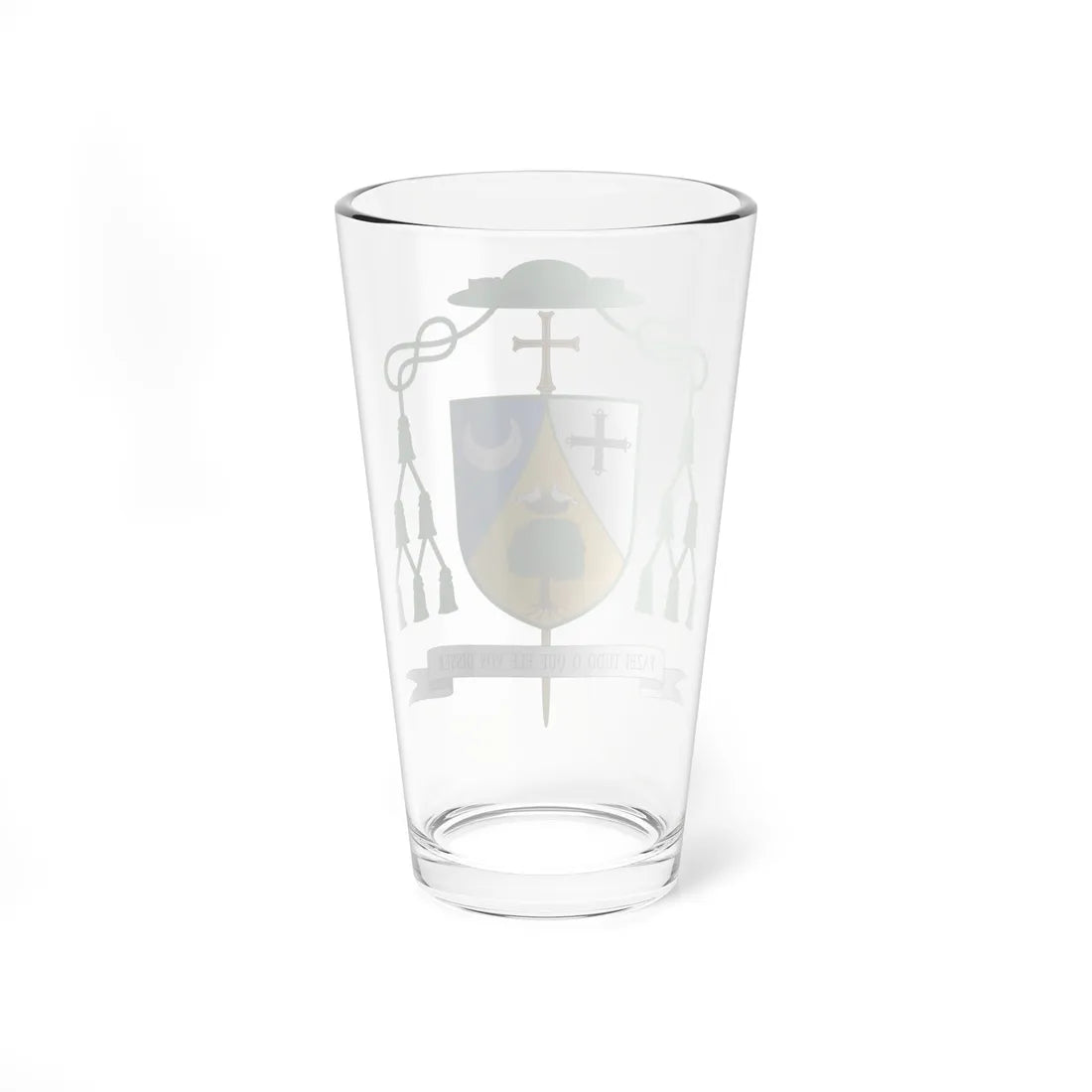 Escudo de Joaquim Carlos Carvalho (Spain) (Coat of Arms) Pint Glass 16oz - Go Mug Yourself