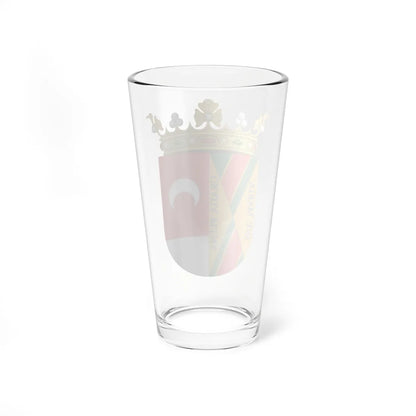 Escudo de Juan de Mendoza y Luna (Costa Rica) (Coat of Arms) Pint Glass 16oz - Go Mug Yourself