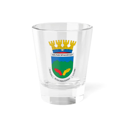 Escudo de Juan Fernández (Chile) (Coat of Arms) Shot Glass 1.5oz 1.5oz - Go Mug Yourself